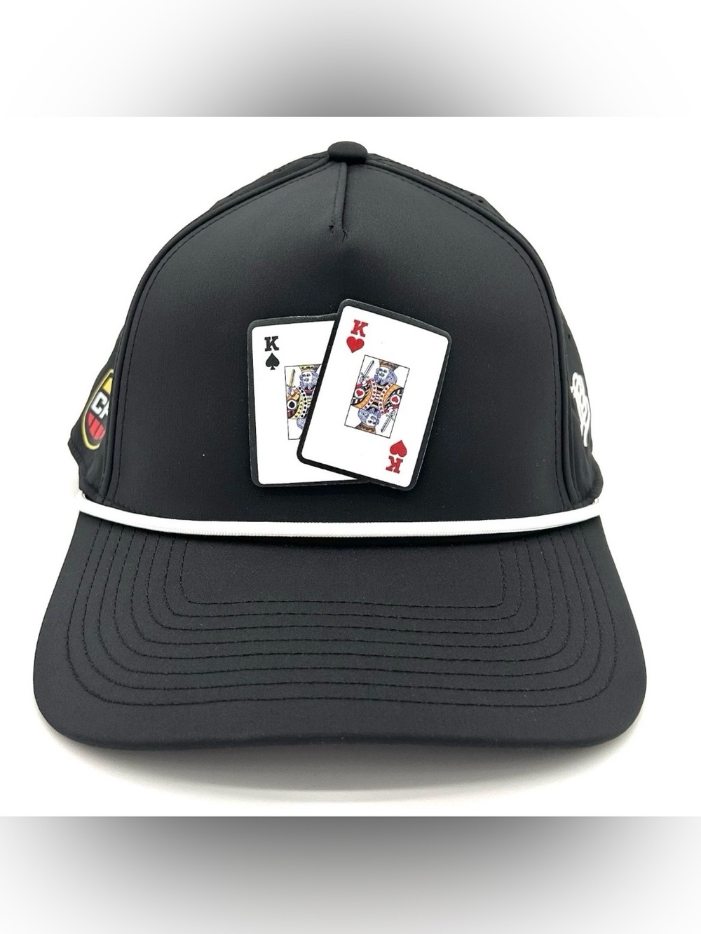 CPT Kings Curved 5 Panel Rope Hat Branded Bills Vegas Poker Cards Cap Snapback